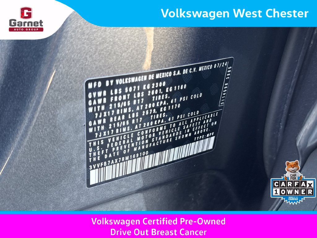 Certified 2024 Volkswagen Tiguan S AWD/4WD image 15