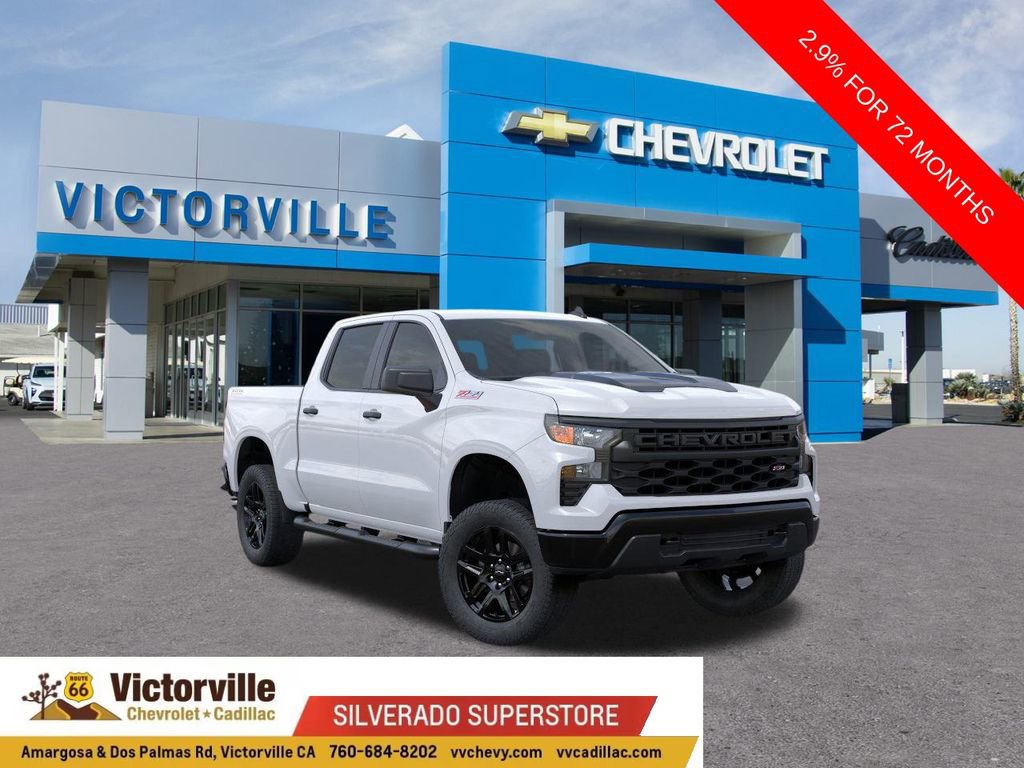 New 2026 Chevrolet Silverado 1500 Custom Trail Boss w/ Turbomax Blackout Package