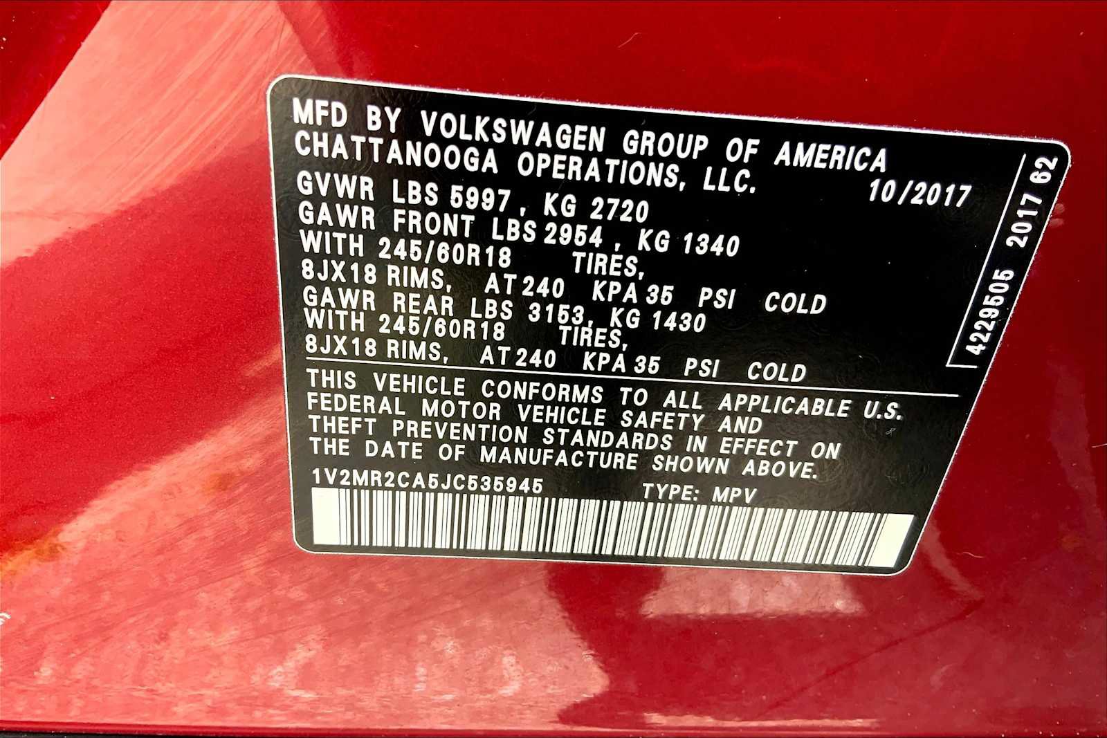 Used 2018 Volkswagen Atlas SEL AWD/4WD image 34