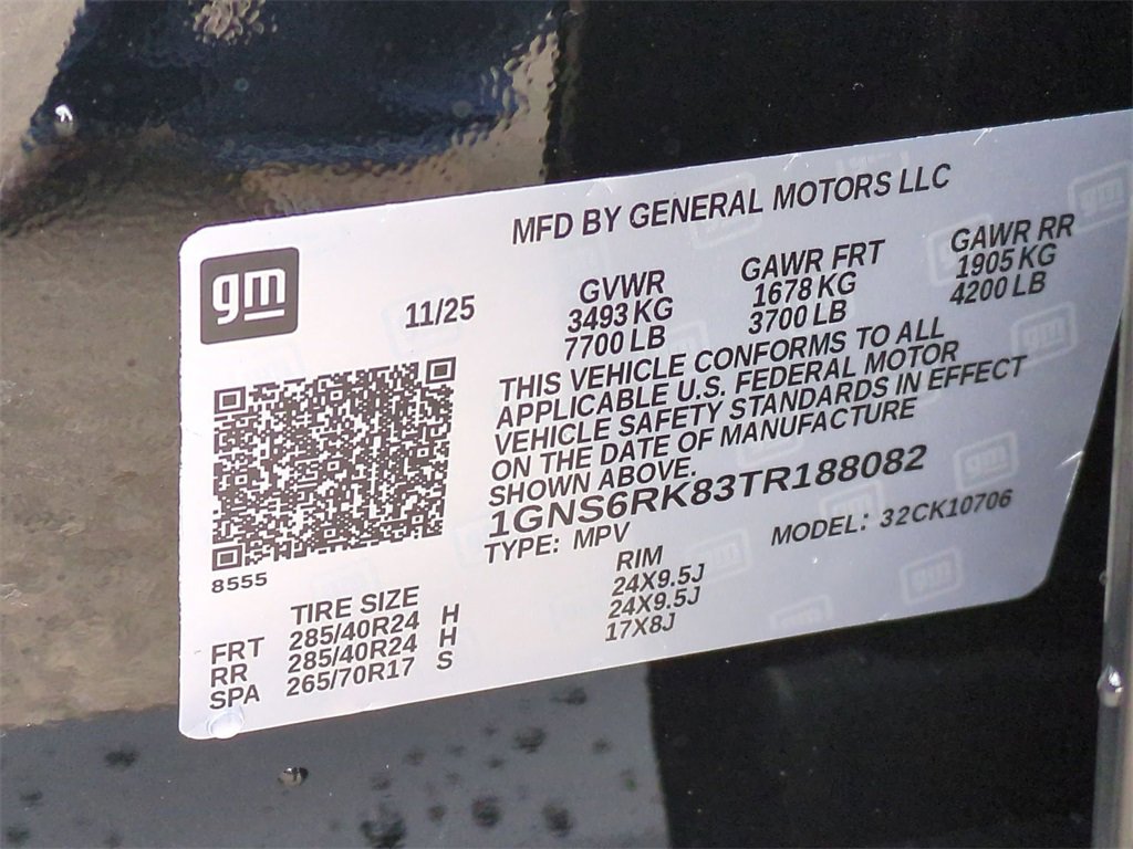 New 2026 Chevrolet Tahoe RST w/ RST Capability Package image 34