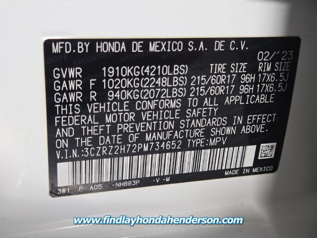 Certified 2023 Honda HR-V EX-L image 14