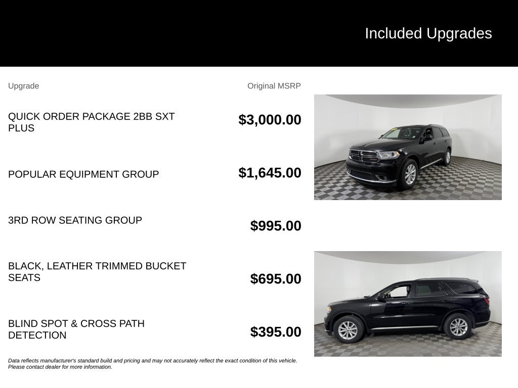 Used 2019 Dodge Durango SXT AWD/4WD image 6