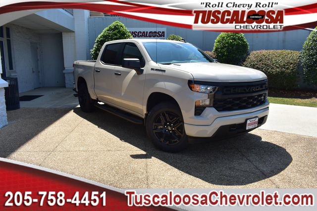 New 2026 Chevrolet Silverado 1500 Custom w/ Turbomax Blackout Package AWD/4WD image 1
