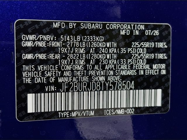 New 2026 Subaru Outback Touring XT AWD/4WD image 33