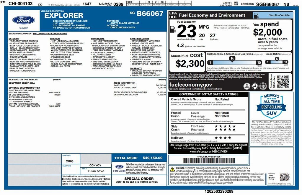 Used 2025 Ford Explorer ST-Line w/ ST-Line Street Pack image 4