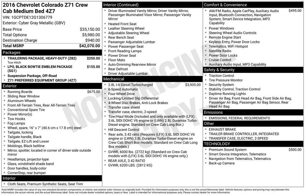 Used 2016 Chevrolet Colorado Z71 image 6