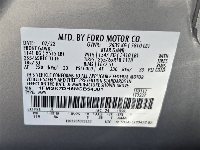 Used 2022 Ford Explorer XLT w/ Class IV Trailer Tow Package image 23