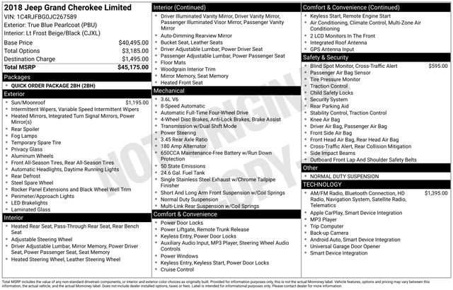 Used 2018 Jeep Grand Cherokee Limited image 30