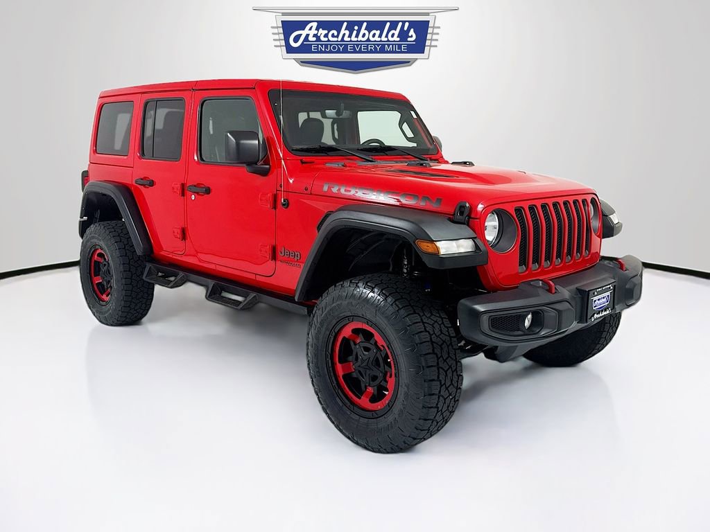 Used 2021 Jeep Wrangler Unlimited Rubicon w/ Uconnect 4C Nav & Sound Group image 1