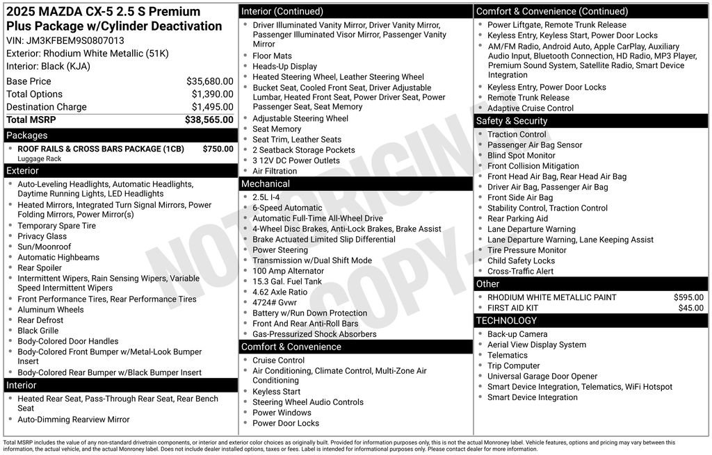 New 2025 MAZDA CX-5 AWD 2.5 S image 35