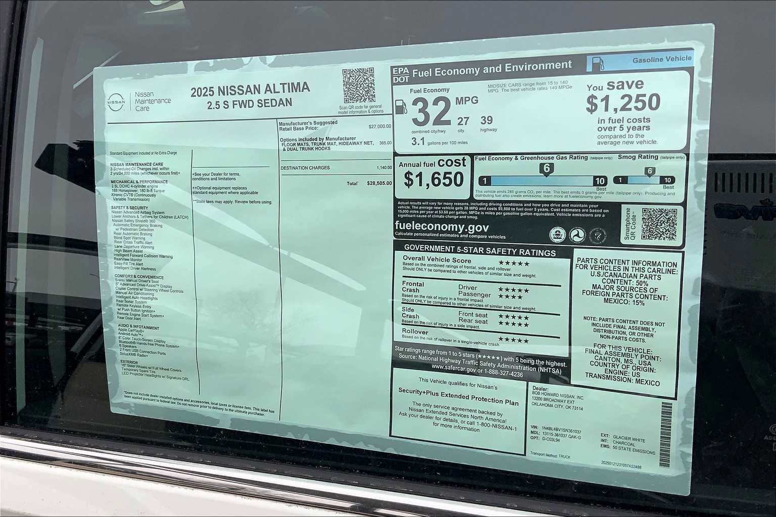 Certified 2025 Nissan Altima 2.5 S image 16
