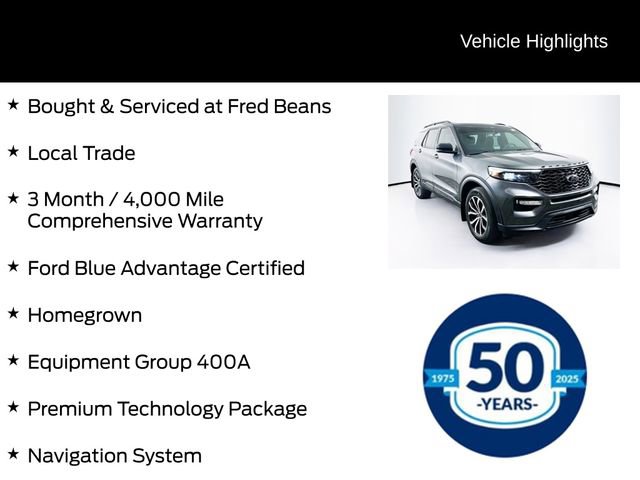Certified 2020 Ford Explorer ST w/ Premium Technology Package AWD/4WD image 6