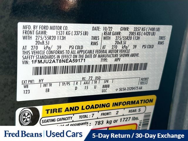 Used 2022 Ford Expedition Limited image 37