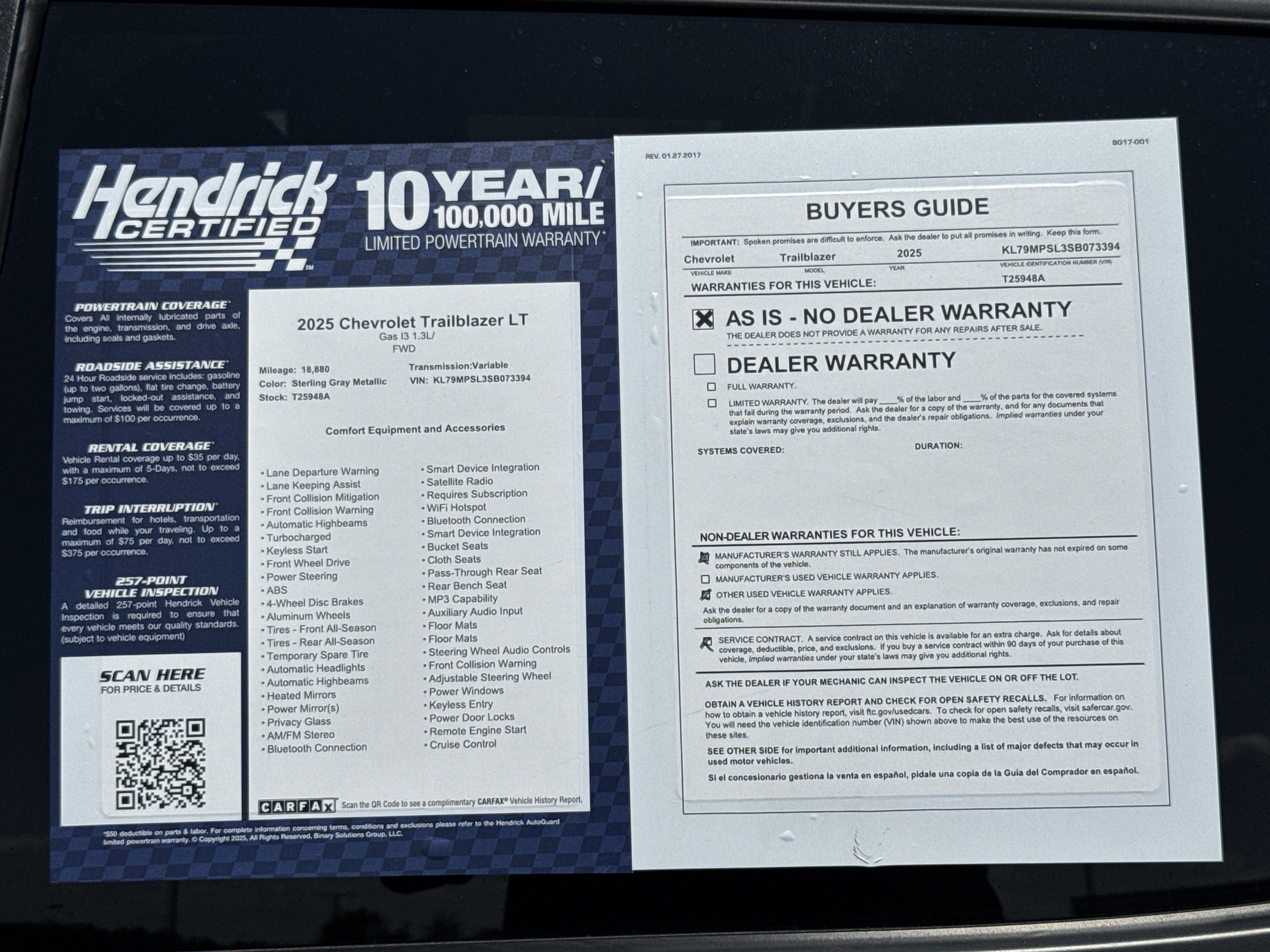 Used 2025 Chevrolet TrailBlazer LT w/ Convenience Package FWD image 34