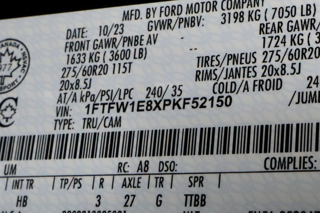 Certified 2023 Ford F150 Lariat w/ Equipment Group 502A High AWD/4WD image 36