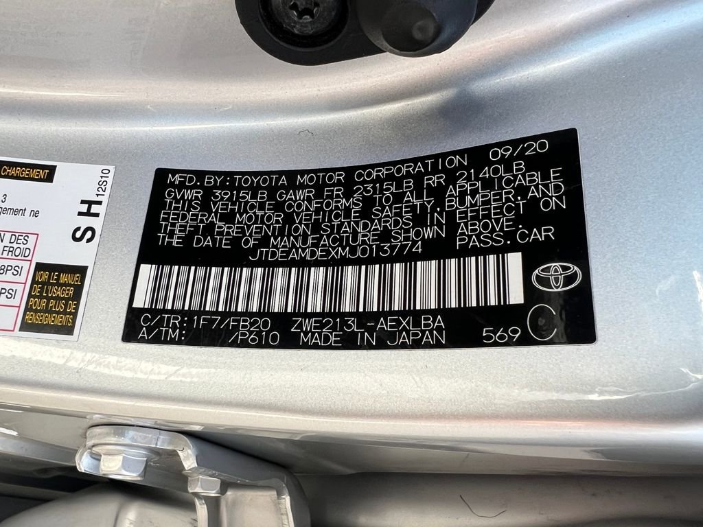 Certified 2021 Toyota Corolla LE w/ Carpet Mat Package (TMS) image 40