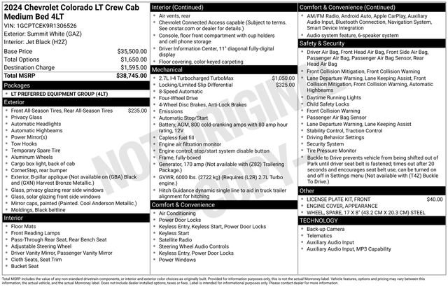 Used 2024 Chevrolet Colorado LT AWD/4WD image 31