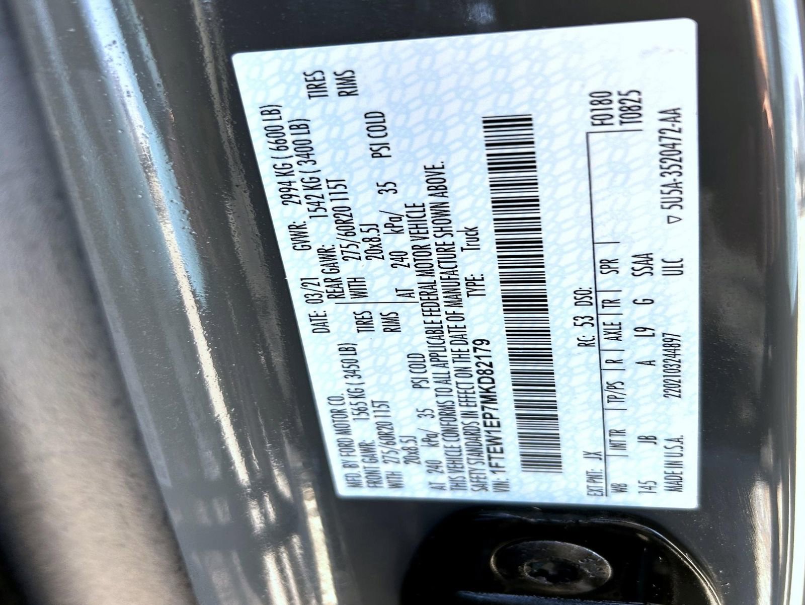 Used 2021 Ford F150 XL w/ STX Appearance Package image 25