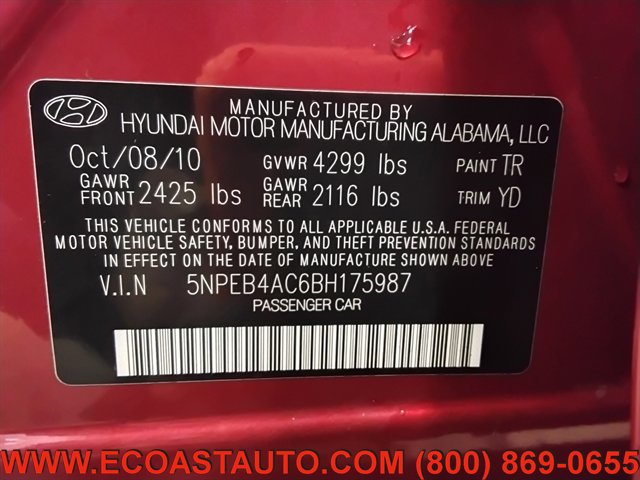 Used 2011 Hyundai Sonata GLS w/ Popular Equipment Pkg 2 FWD image 16