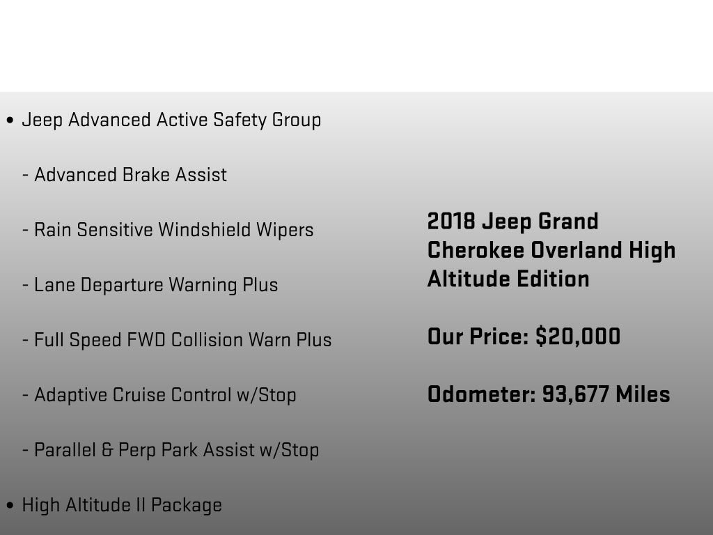 Used 2018 Jeep Grand Cherokee High Altitude AWD/4WD image 30