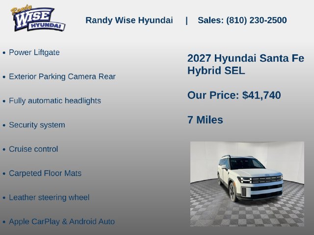 New 2027 Hyundai Santa Fe SEL AWD/4WD image 10