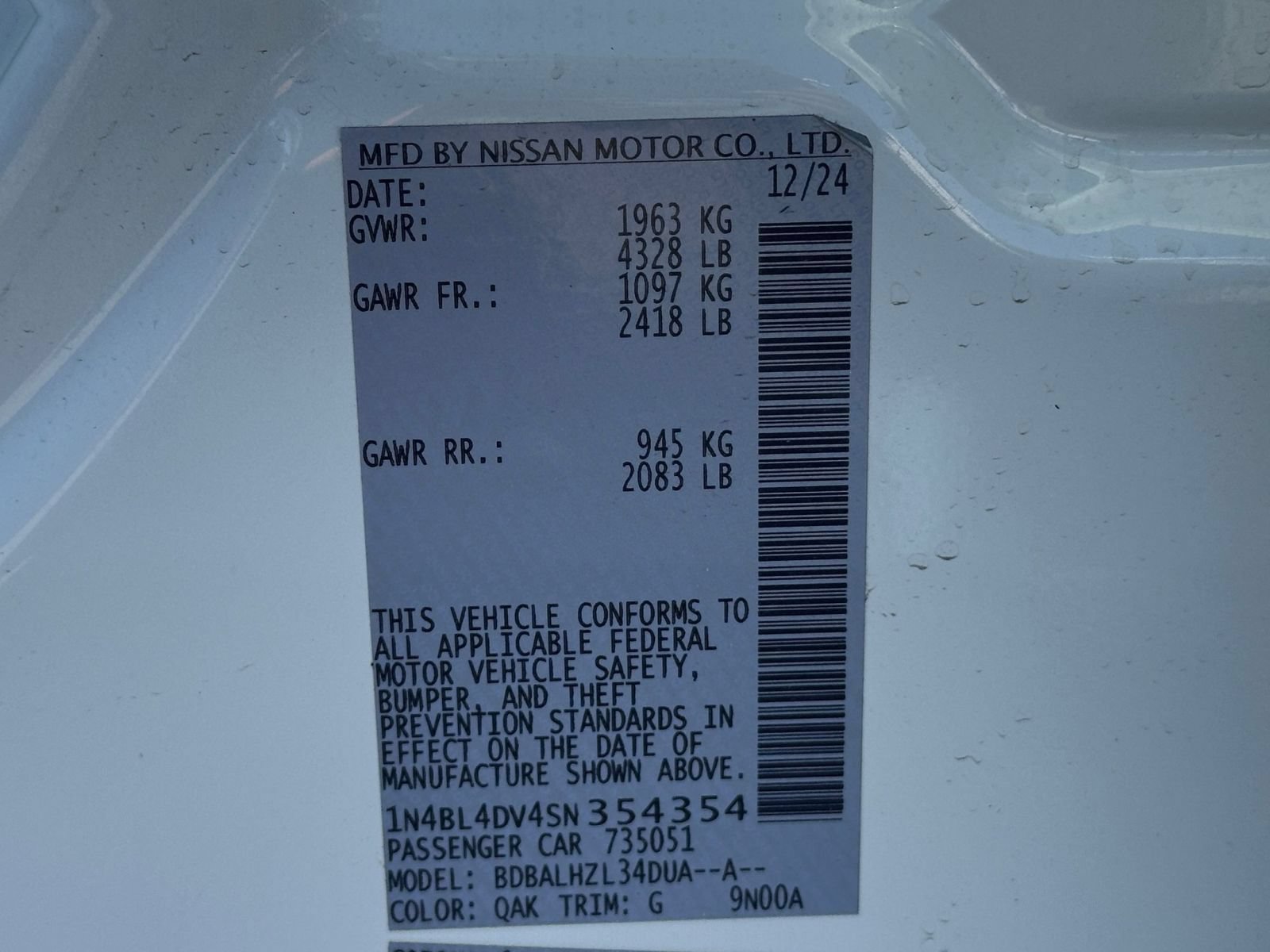 Used 2025 Nissan Altima 2.5 SV FWD image 28