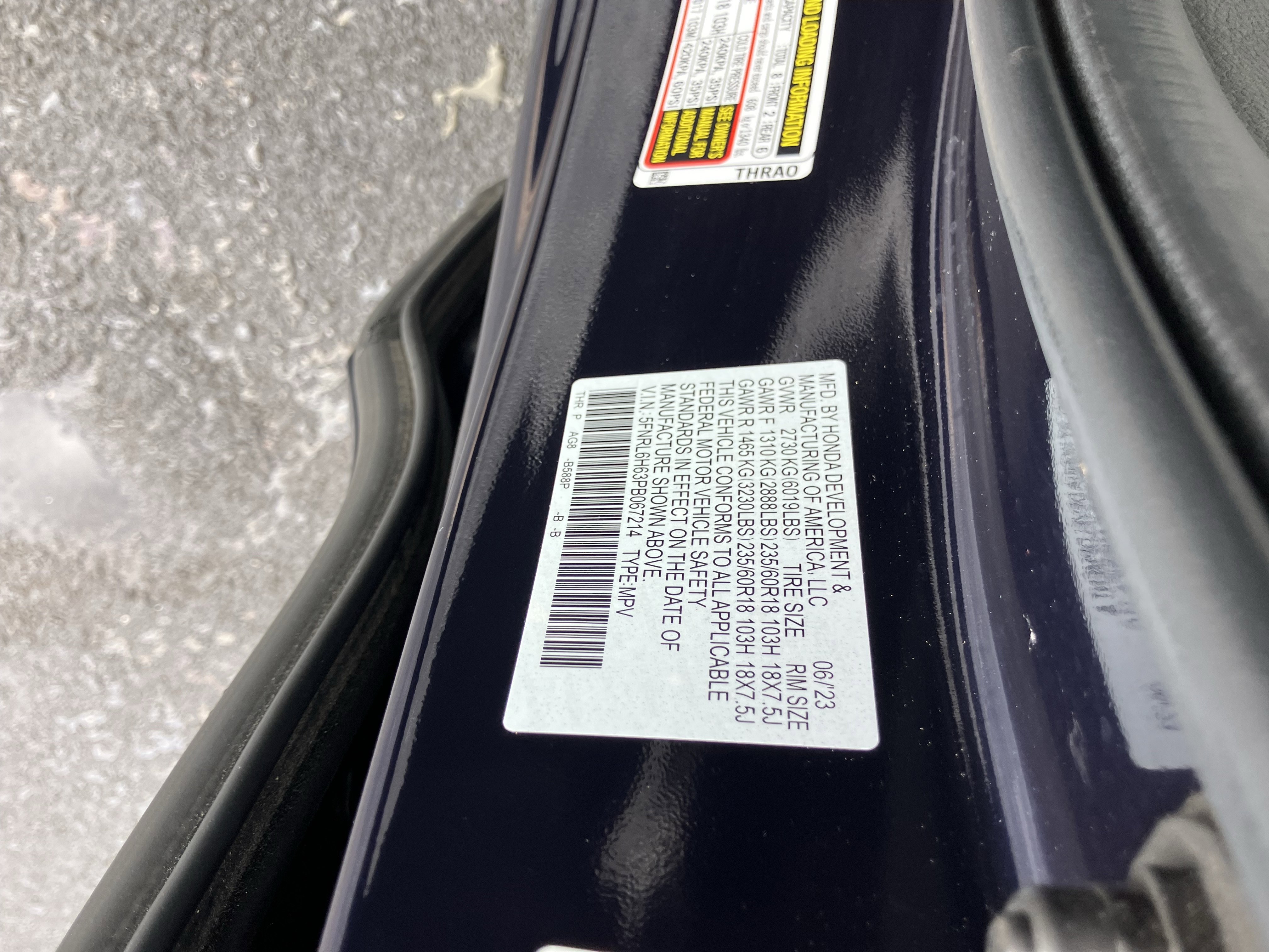 Certified 2023 Honda Odyssey EX-L image 30