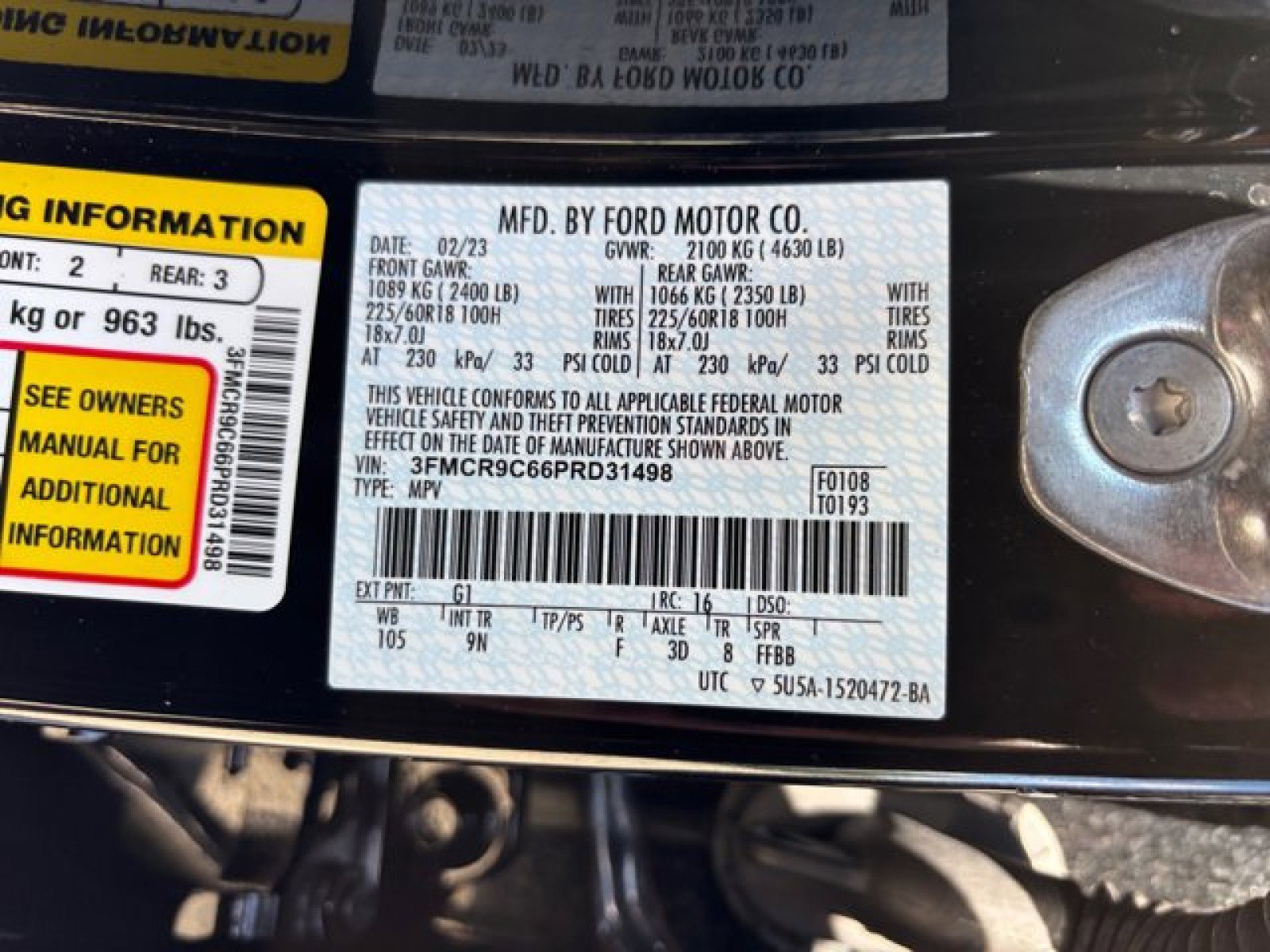 Used 2023 Ford Bronco Sport Outer Banks w/ Tech Package image 23