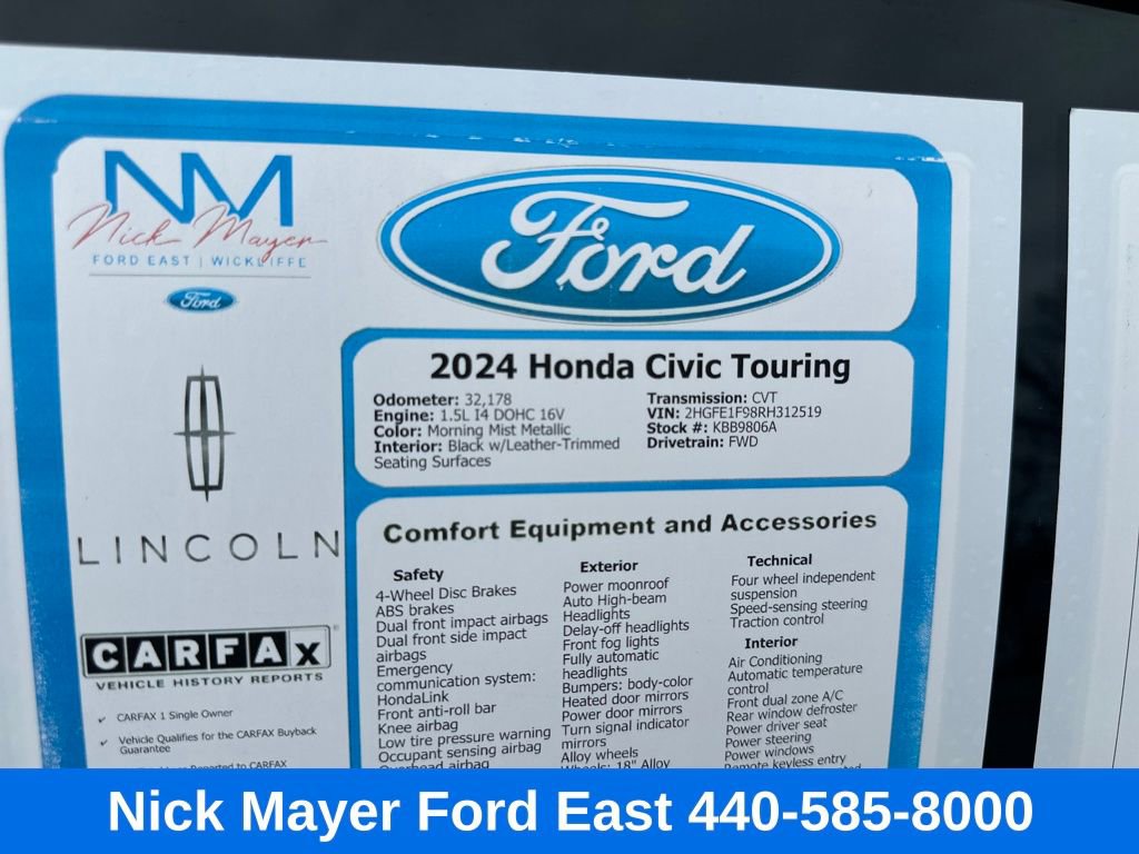 Used 2024 Honda Civic Touring image 29