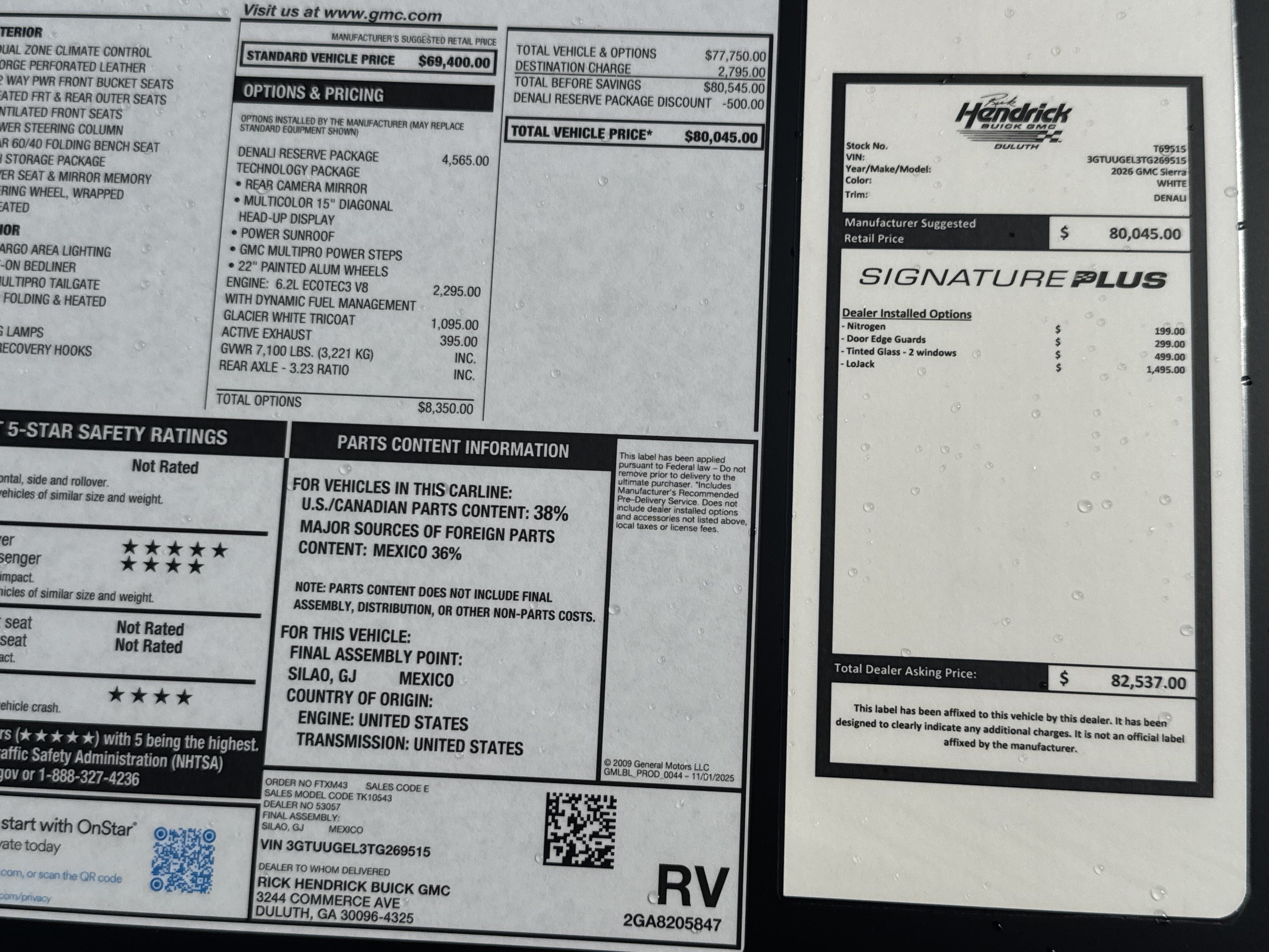 New 2026 GMC Sierra 1500 Denali w/ Denali Reserve Package AWD/4WD image 37