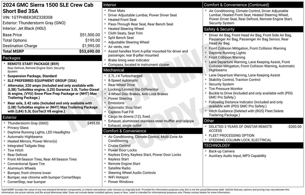 Used 2024 GMC Sierra 1500 SLE RWD image 6