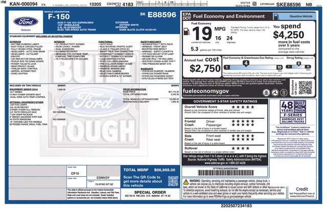 Used 2025 Ford F150 XLT w/ Equipment Group 301A Standard AWD/4WD image 34