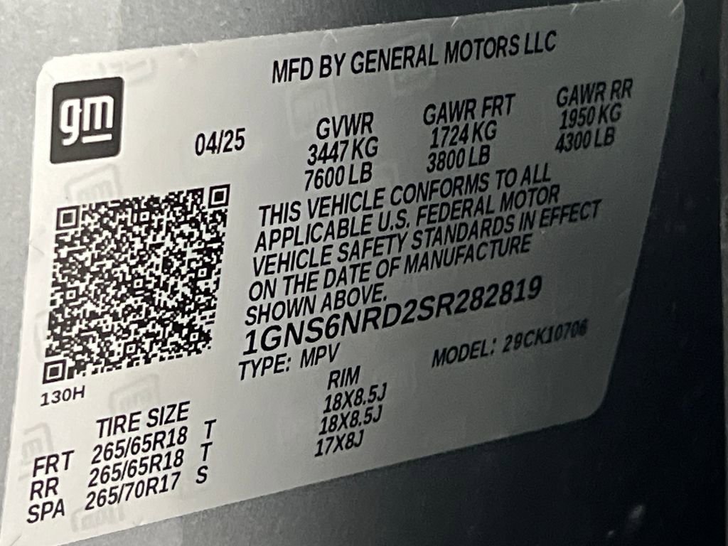 Used 2025 Chevrolet Tahoe LT image 75