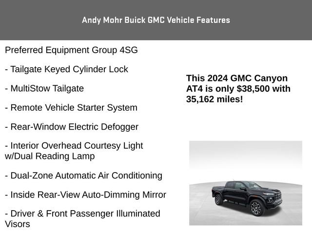 Used 2024 GMC Canyon AT4 w/ AT4 Premium Package AWD/4WD image 16