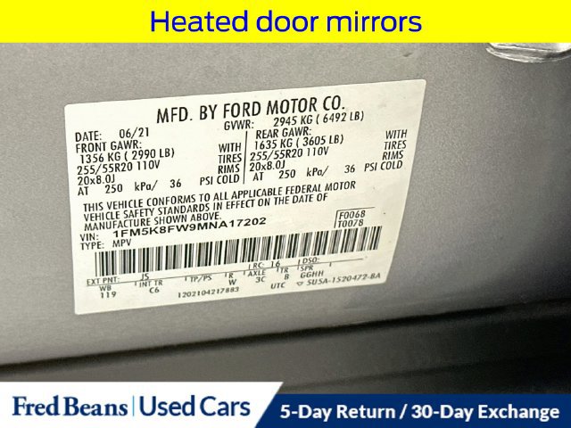 Used 2021 Ford Explorer Limited w/ Hybrid Equipment Group 310A AWD/4WD image 42