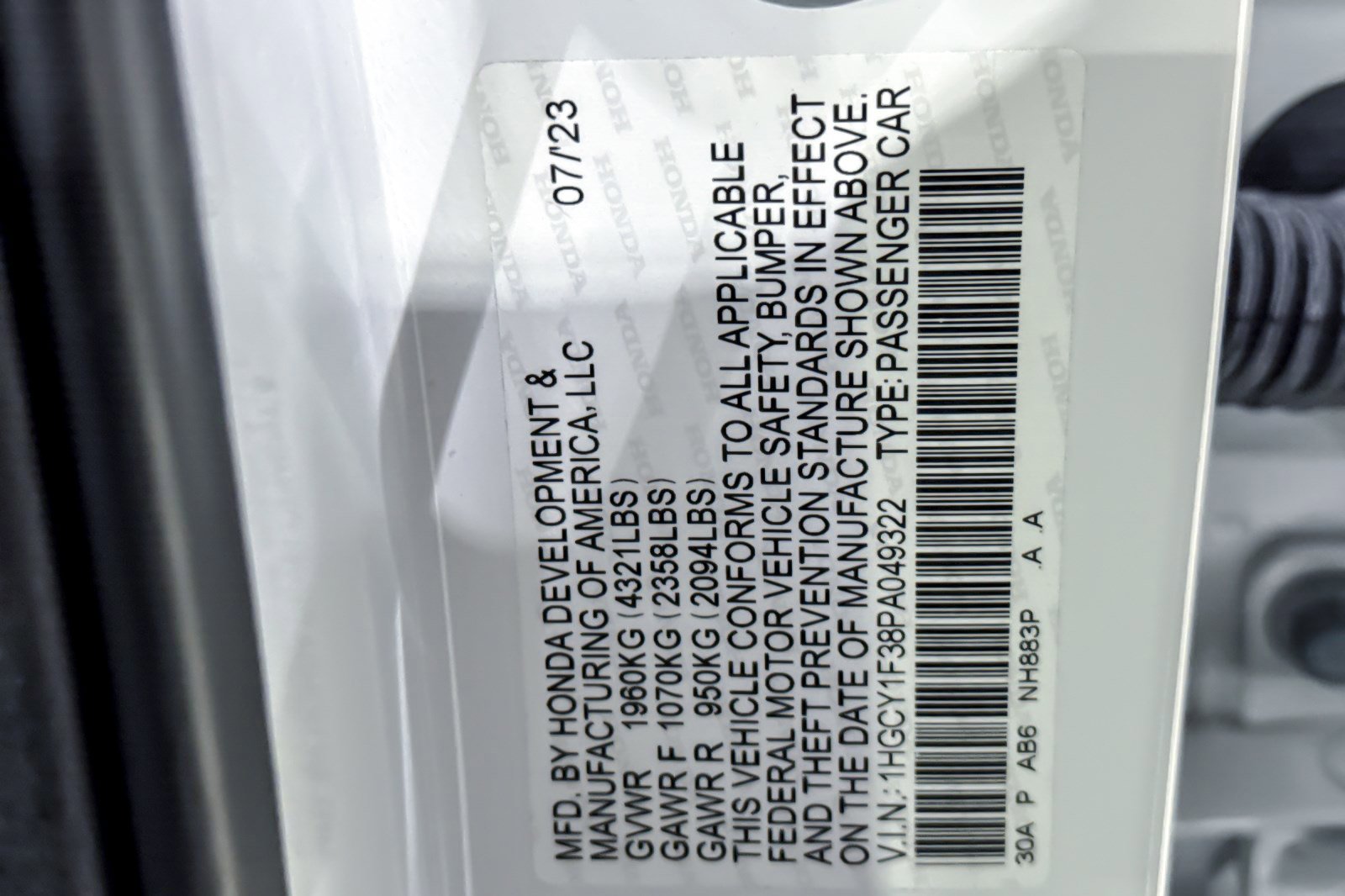 Used 2023 Honda Accord EX image 22