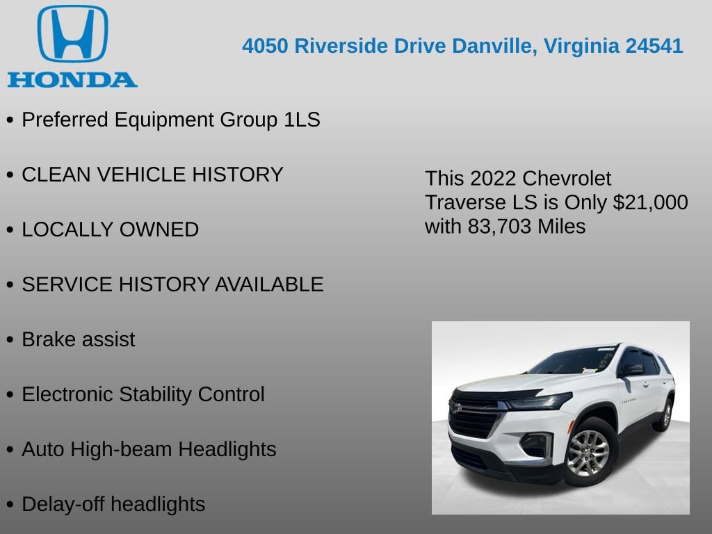 Used 2022 Chevrolet Traverse LS image 7