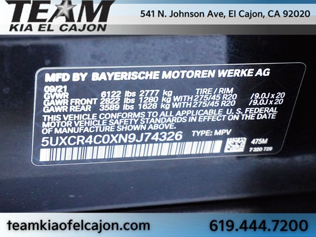 Used 2022 BMW X5 sDrive40i w/ Premium Package RWD image 47