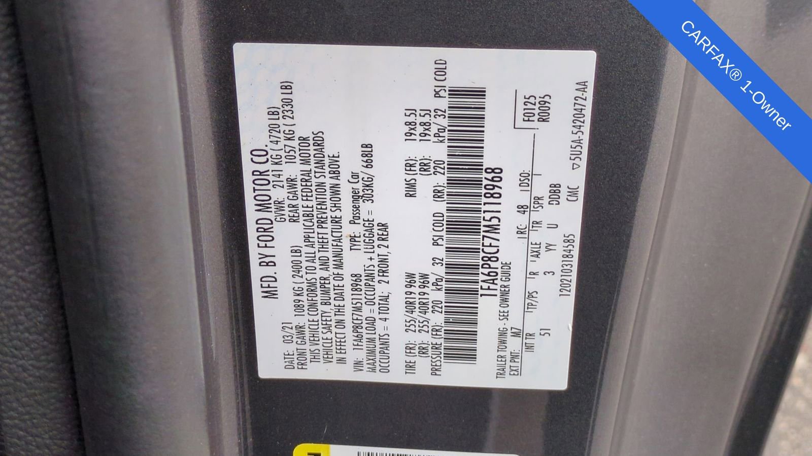 Used 2021 Ford Mustang GT Premium w/ Equipment Group 401A image 41