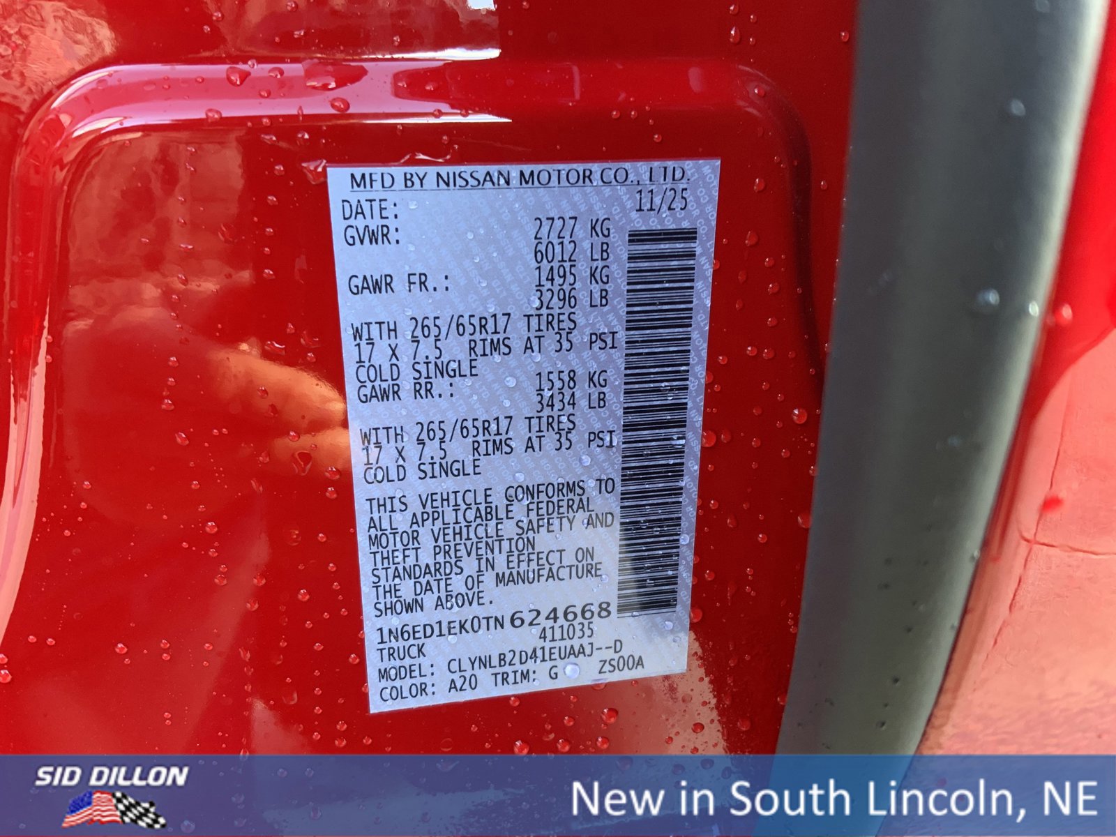 New 2026 Nissan Frontier SV w/ All-Weather Content Package image 12