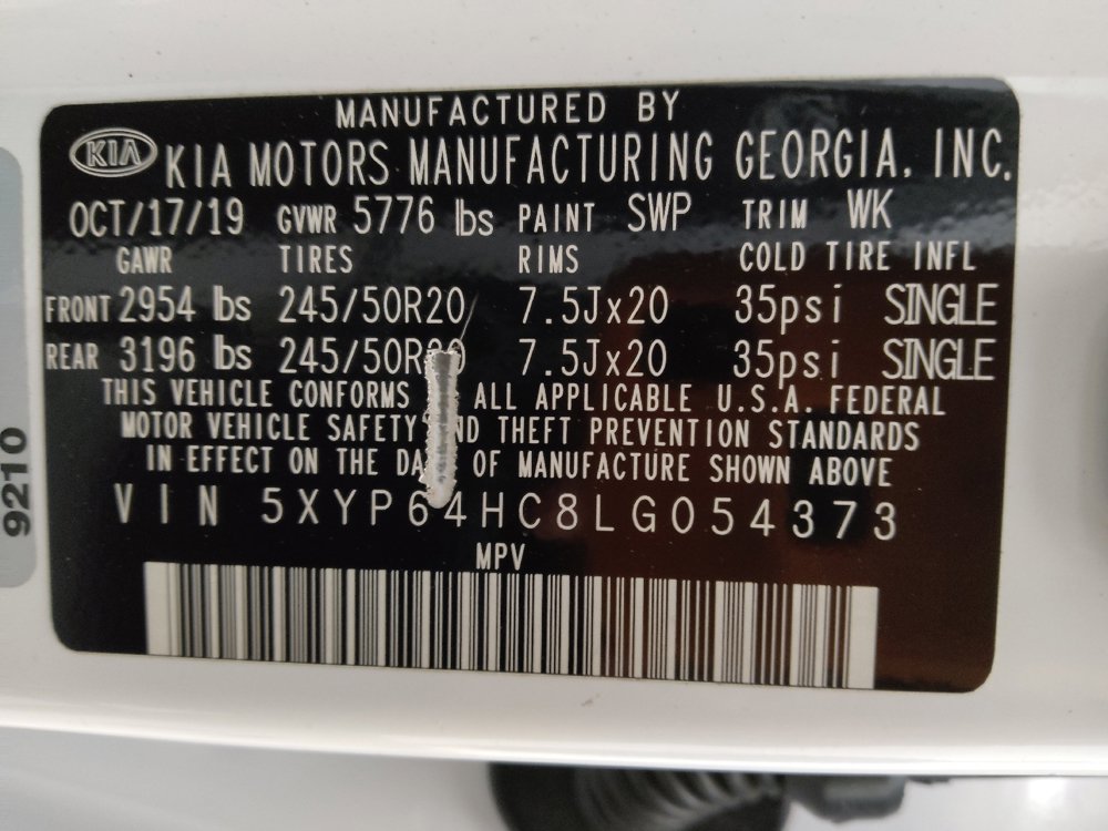 Used 2020 Kia Telluride S w/ S 8 Passenger Seating Package FWD image 33