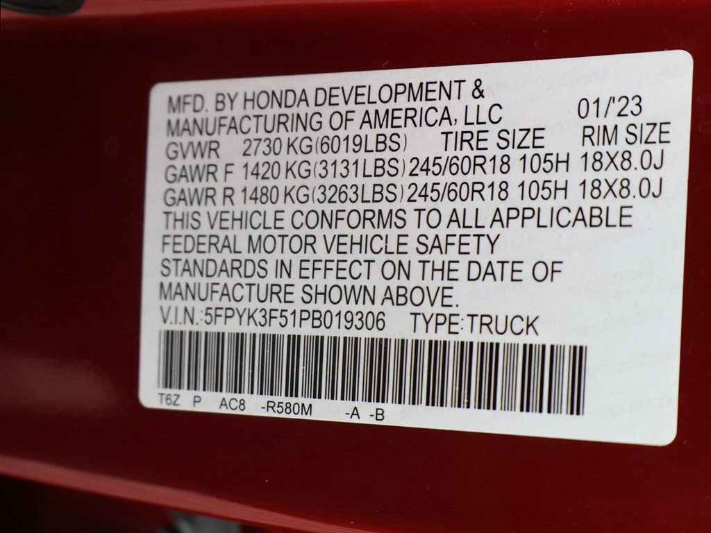 Used 2023 Honda Ridgeline RTL image 52