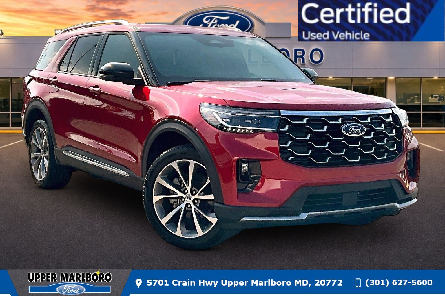 Used 2025 Ford Explorer Platinum w/ Ultimate Package AWD/4WD image 1
