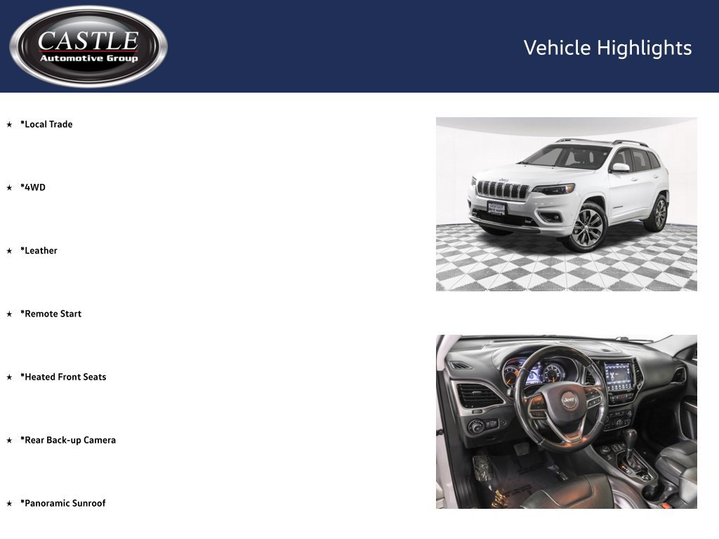 Used 2019 Jeep Cherokee Overland w/ Technology Group AWD/4WD image 4