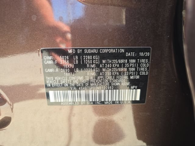 Certified 2021 Subaru Outback Touring XT AWD/4WD image 30