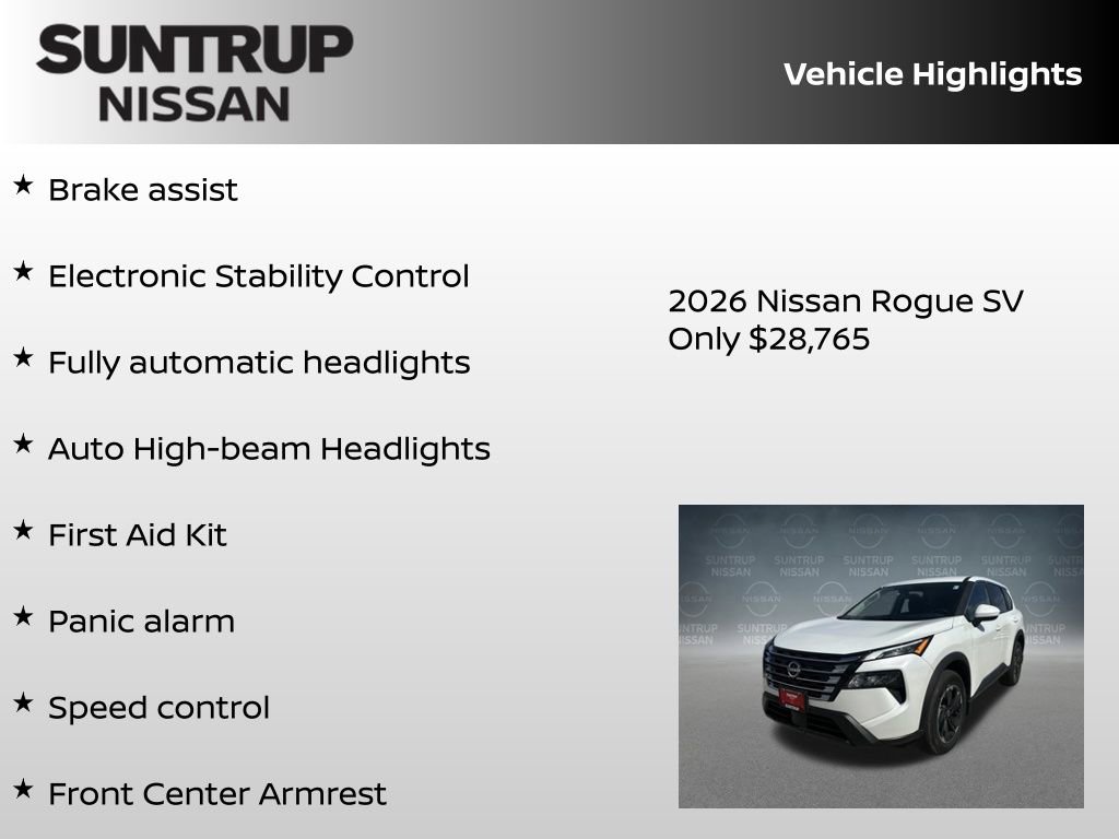 New 2026 Nissan Rogue SV AWD/4WD image 30