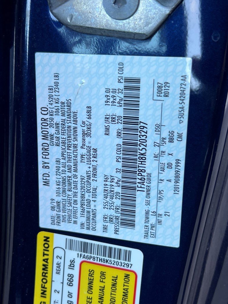 Used 2019 Ford Mustang Coupe w/ Ecoboost Performance Package image 30