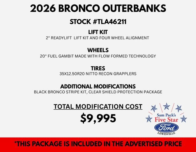New 2026 Ford Bronco Outer Banks AWD/4WD image 13