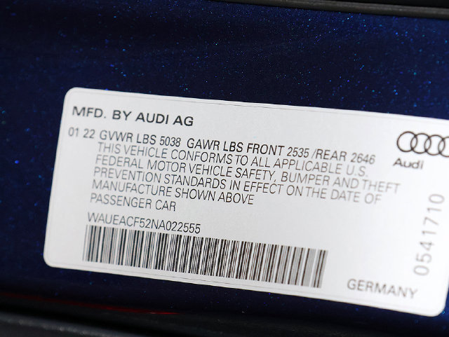 Used 2022 Audi A5 2.0T Prestige w/ Black Optic Plus Package AWD/4WD image 42