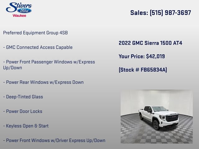 Used 2022 GMC Sierra 1500 AT4 w/ AT4 Preferred Package AWD/4WD image 8
